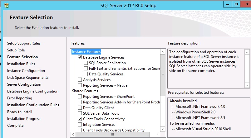 Windows Server 8, SQL Server 2012, .NET Framework - SQLHA