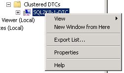 Figure 2. Opening the Properties of the DTC